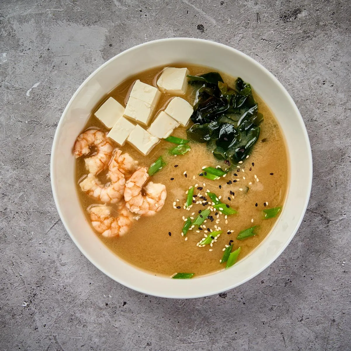 Мисо суп с креветками